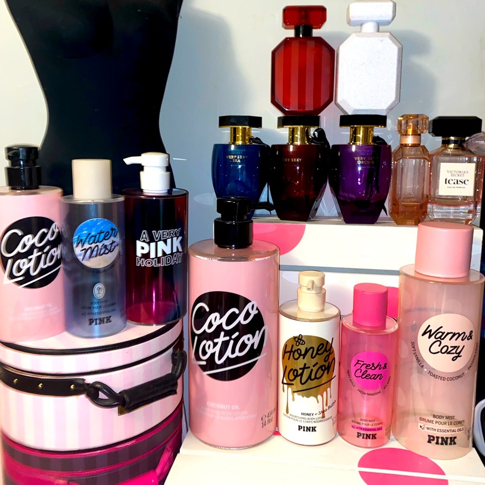 NFS Victoria’s Secret PINK store display bottle collection💕